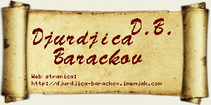Đurđica Baračkov vizit kartica